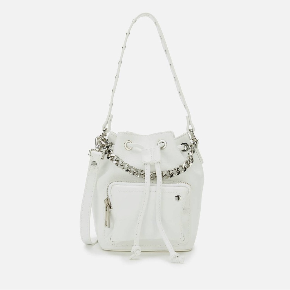 Nunoo Leather Mini Chain Strap "Gina" Bucket Bag